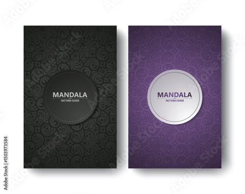 Two elegant pattern design for book cover