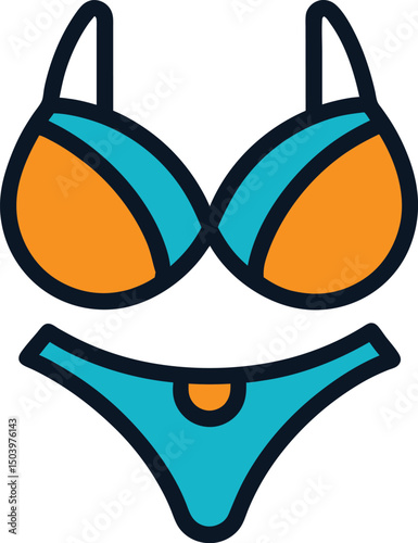 pink bra vector illustration