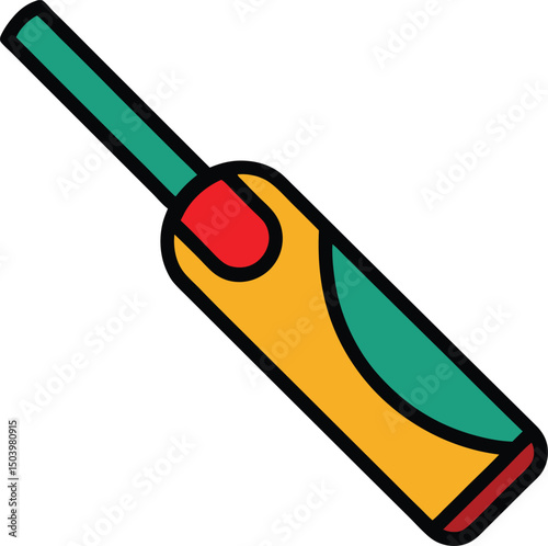 Cricket Bat icon vector illustration