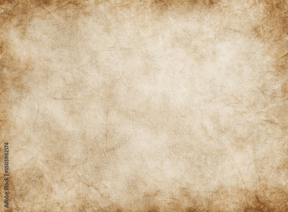 Fototapeta premium Aged Paper Texture Background Grunge Brown Beige Vintage Paper Surface
