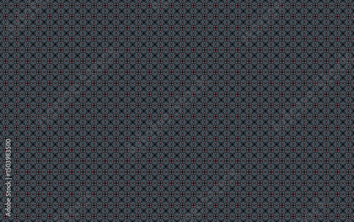 Seamless abstract pattern with small flower petals and outline in purple,black, blue on gray background. Vector illustration, for masculine shirt lady dress cloth cover decoration textile wallpaper 