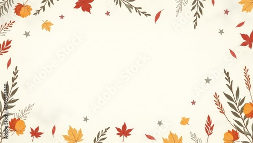 Colorful Floral Pattern with White Background
