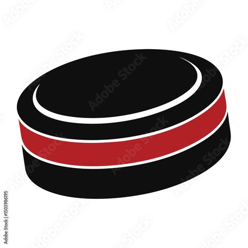 hockey stick and puck