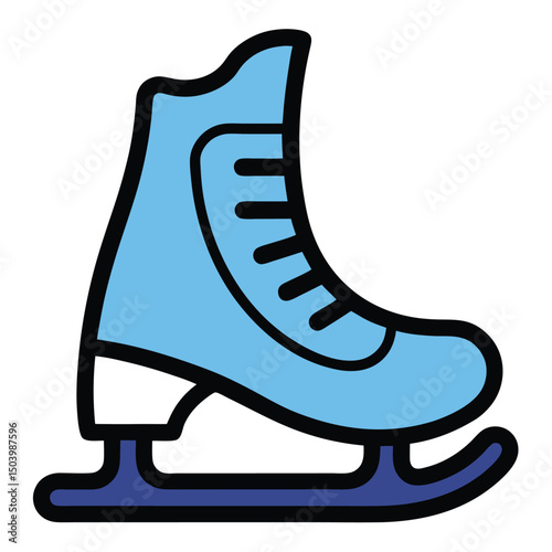 ice skates on white background