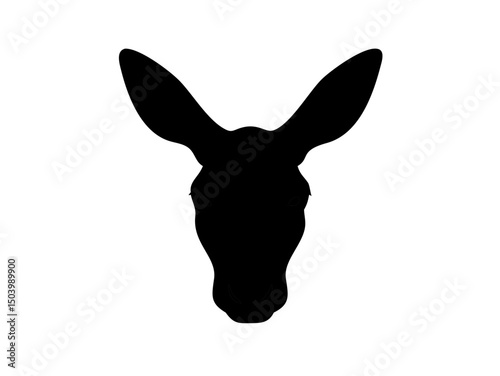 Close Up Of A Red Kangaroo S Head And Upper Body