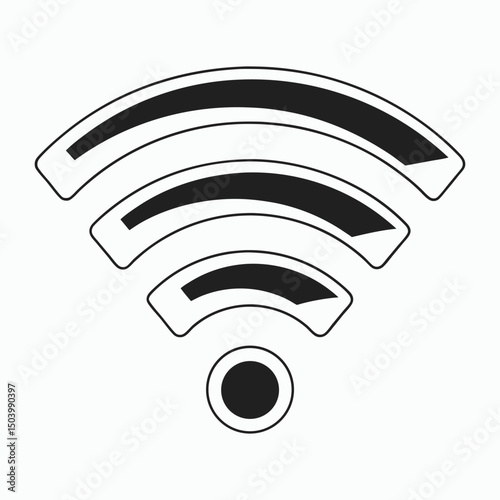 Wi-Fi signal icon for connectivity and internet access
