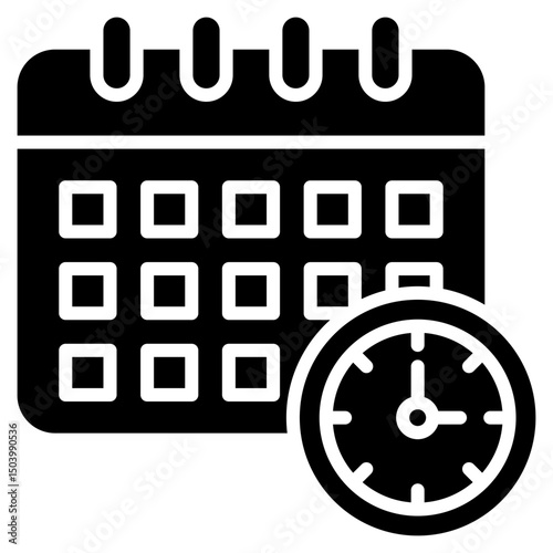 Calendar Schedule glyph icon photo
