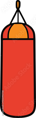 illustration of a Punching Bag