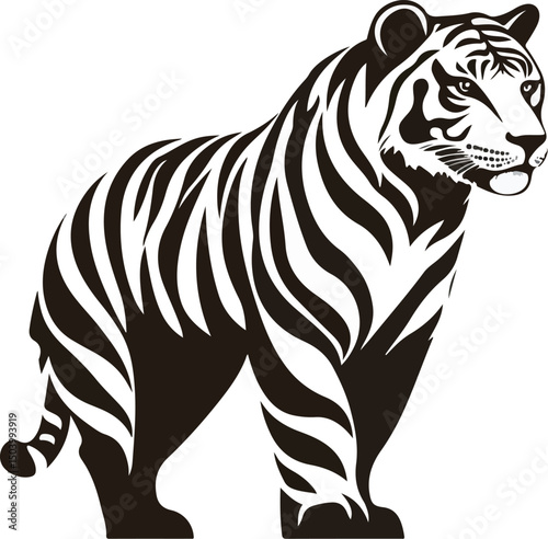 Stylized Tiger Illustration