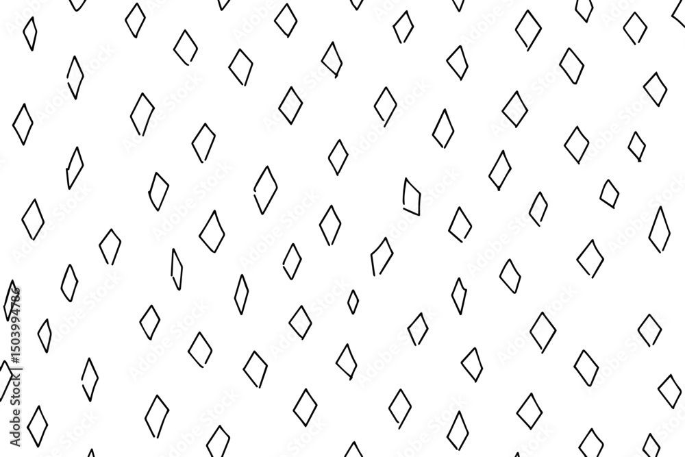 Sprinkle crosshatch vector pattern background. Donut pattern for celebration design. Doodle sketch vector illustration. 