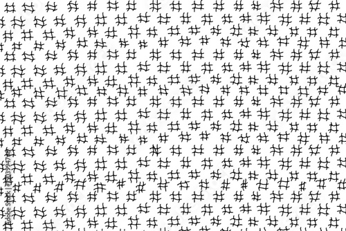 Sprinkle crosshatch vector pattern background. Donut pattern for celebration design. Doodle sketch vector illustration. 