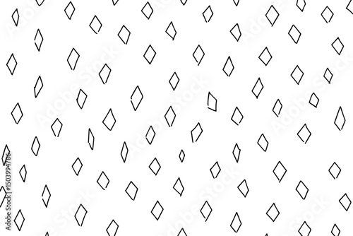 Sprinkle crosshatch vector pattern background. Donut pattern for celebration design. Doodle sketch vector illustration. 