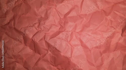Pink paper that has been crumpled and textured as a background, Textured pastel pink crumpled paper creating