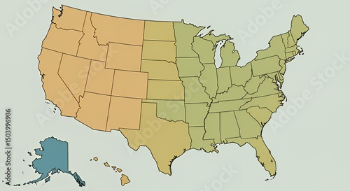 United States Map: A Colorful Geographic Representation