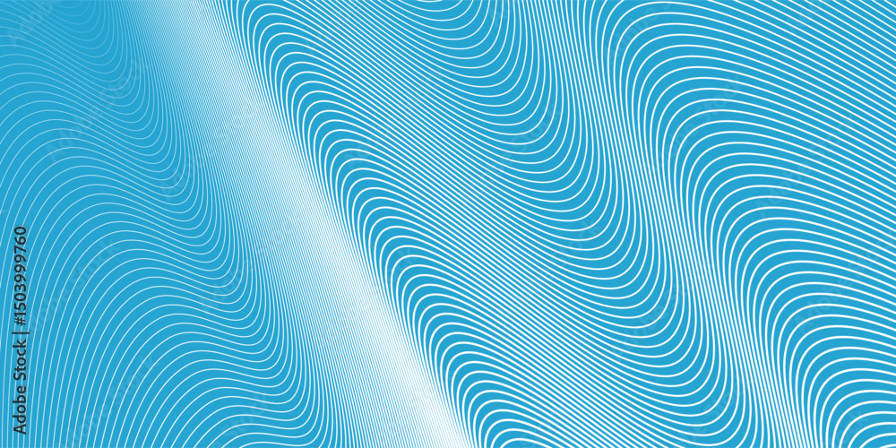 Fototapeta premium Cyan blue abstract background with curve line for backdrop or presentation, eps10.