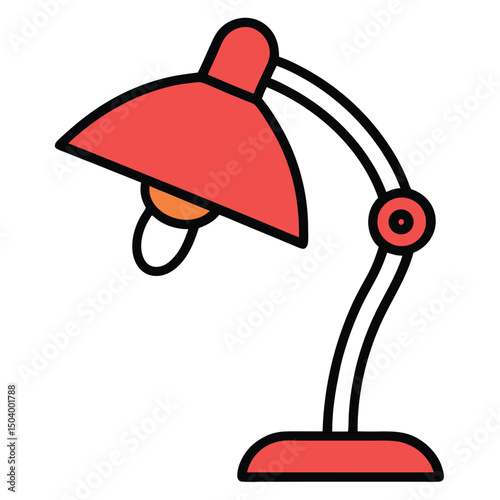 desk lamp isolated on white
