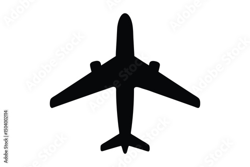 Airplane silhouette vector , Airplane icon, Airplane clipart