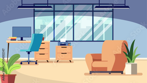 Elegant Flat Design Office