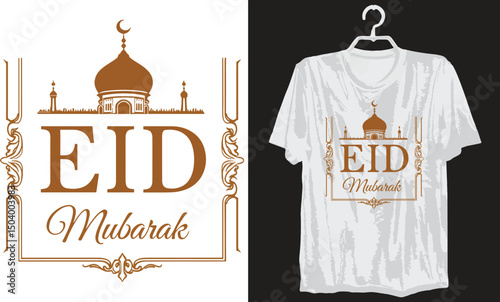 Eid Mubarak to All, Custom Clothing and T-Shirt Design Streetwear, Typography