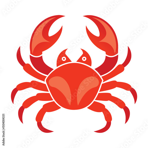 crab-color isolated-crab-on-white-background