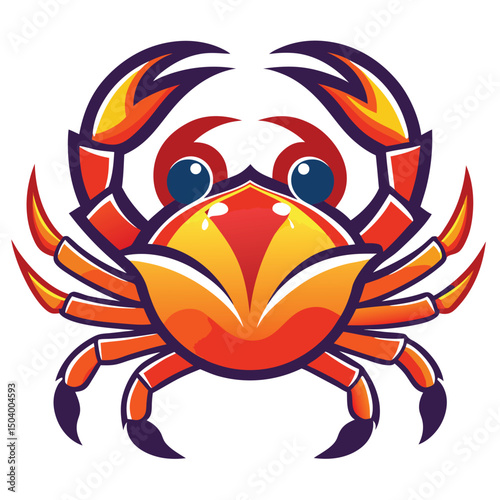crab-color isolated-crab-on-white-background