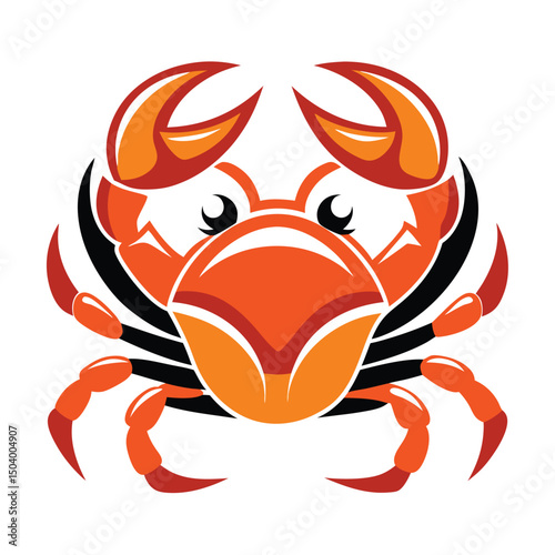 crab-color isolated-crab-on-white-background