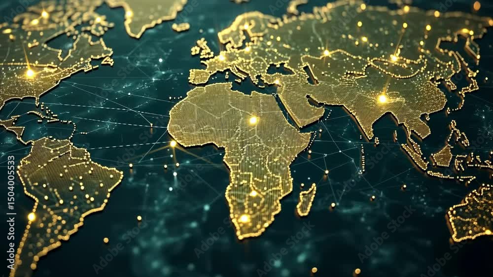 Global network map