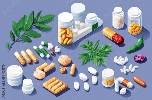Isometric design of Thai herbal