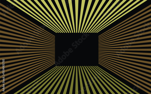 black and gold perspective background