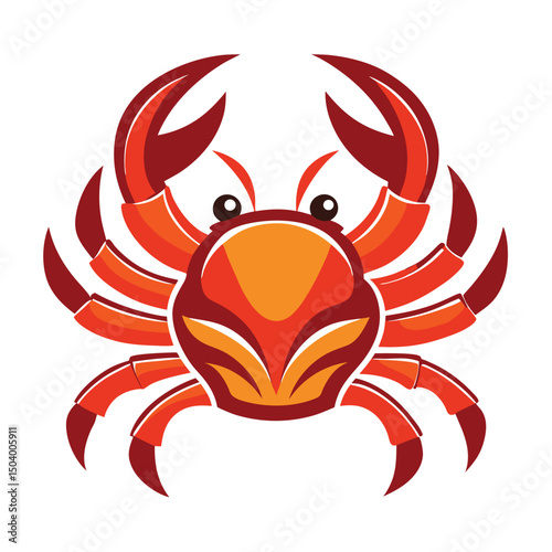 crab-color isolated-crab-on-white-background