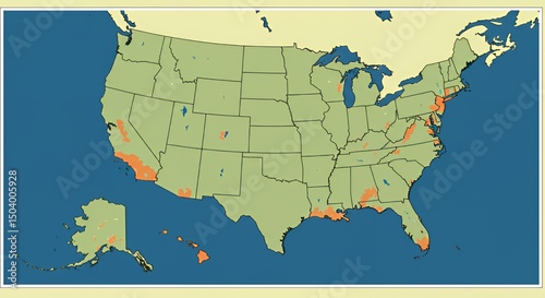 United States Map: Distribution of Species or Phenomenon