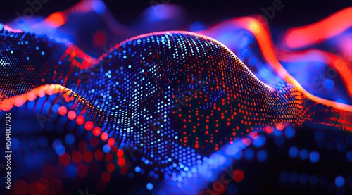 Abstract digital wave form