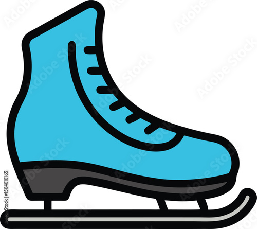 ice skates on white background