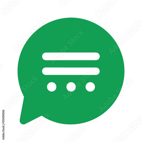 chat message icon button on white background