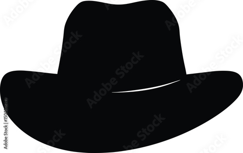 Cowboy Hat icon vector illustration, Cowboy hat silhouette