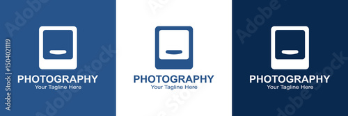 Vintage Photography Logo with Polaroid Frame - Editable EPS Vector