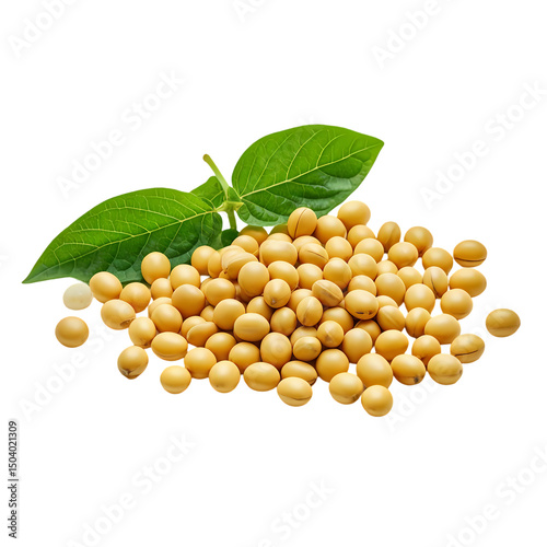 Soybeans HighQuality Image isolated on transparent background
