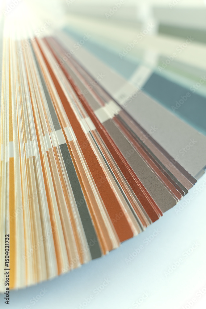 Fototapeta premium Paper catalog of rainbow color, creative decor