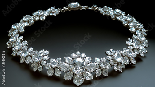 A luxurious diamond necklace.