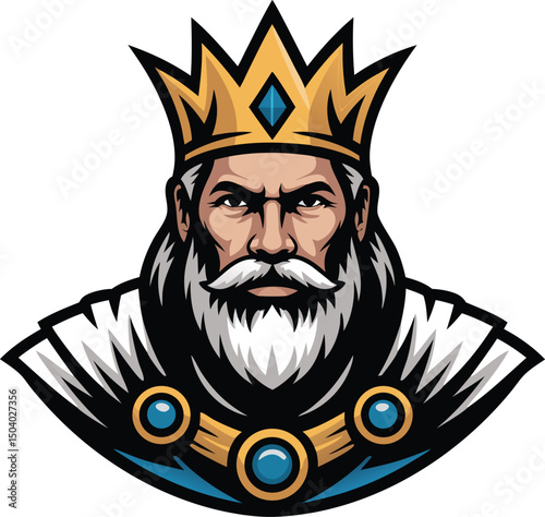 Majestic King mascot logo