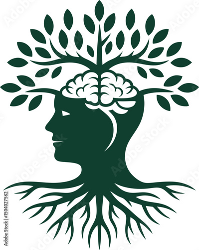 Human mind with the tree of life