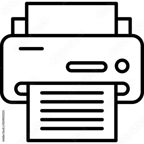 Printer line icon