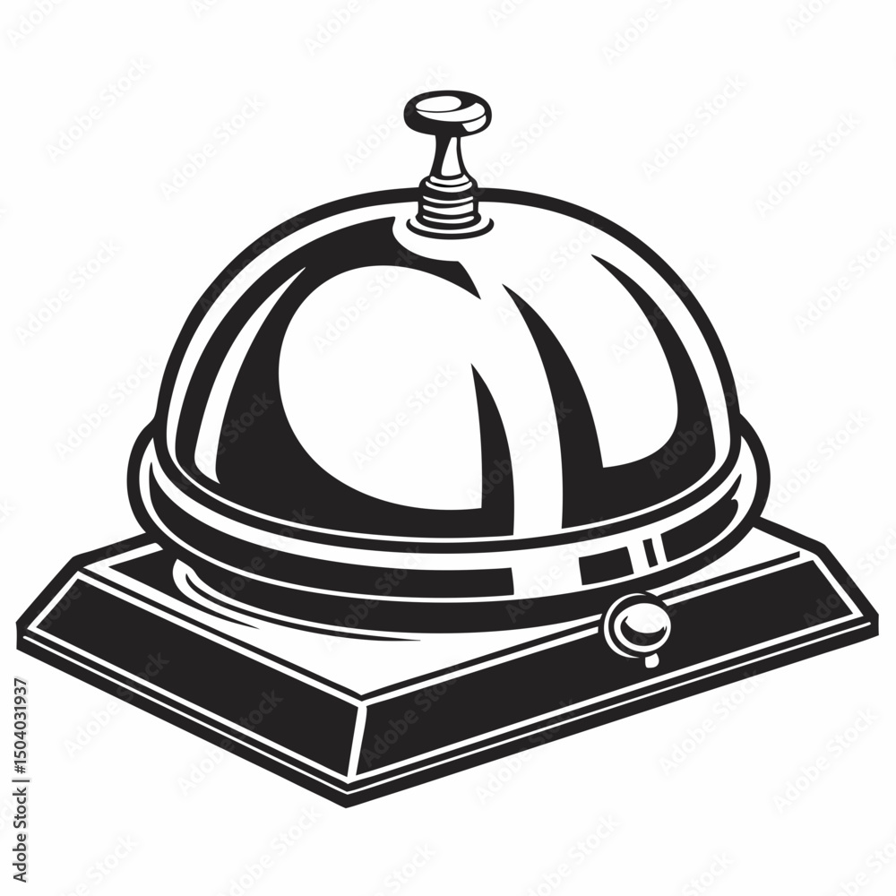Fototapeta premium service bell icon