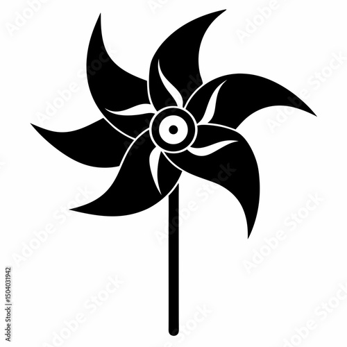 pinwheel isolated on white background