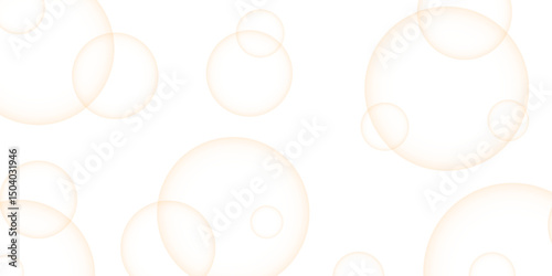Colorful bubbles. Abstract, Colorful transparent Orange and soap bubbles floating in the air. Vector illustration. Shiny balls. Soap bubbles randomly design. Soft light white paper circles.