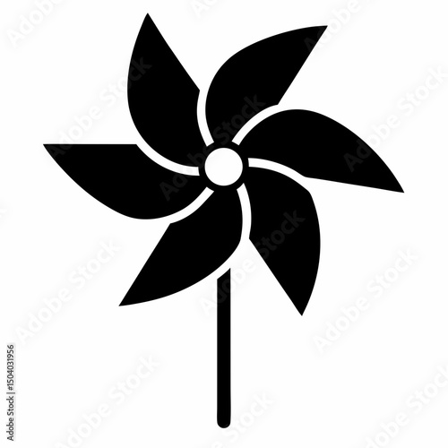 pinwheel isolated on white background