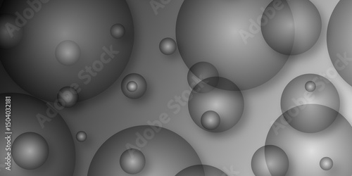 Abstract geometric texture of white paper circles in shining light with soft shadow. Gray abstract. Modern design background for report and project presentation template. Abstract Circular White Paper