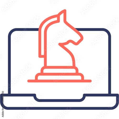 Strategy  line color icon