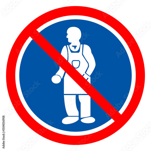 Wear Protective Clothing Symbol Sign,Vector Illustration, Isolated On White Background Label. EPS10