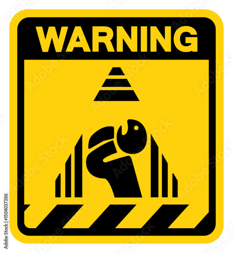 Confined Space Warning Sign, Vector Illustration, Isolate On White Background Label. EPS10